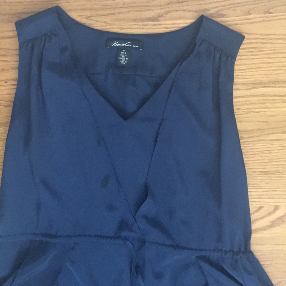 Kenneth Cole navy hi low dress size 0